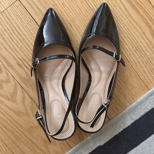 Kelly & Katie Black Patent Heels